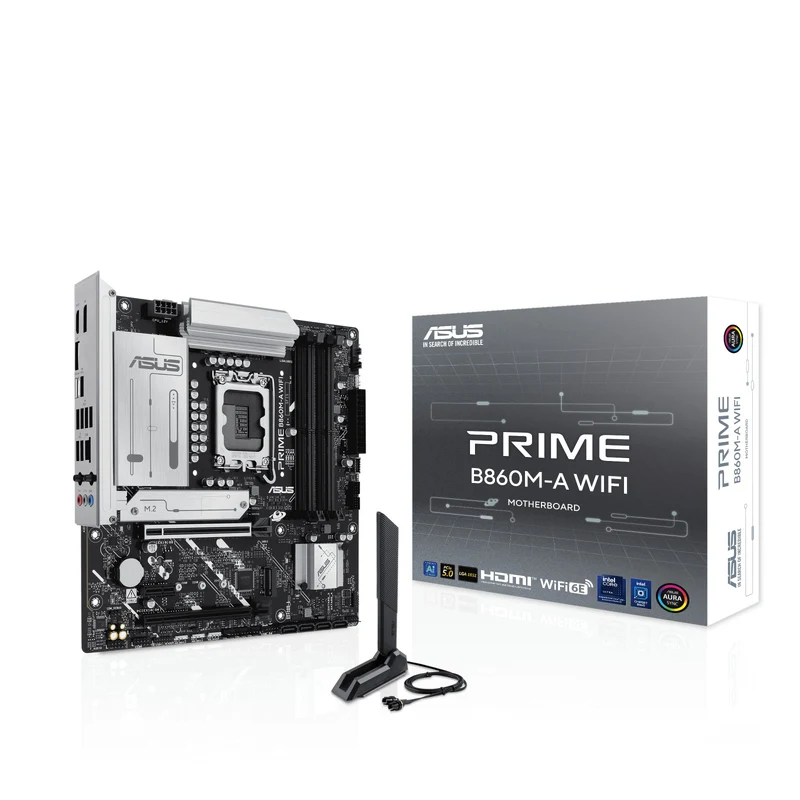 ASUS PRIME B860M-A WIFI Scheda Madre Intel B860 LGA 1851 Micro ATX Wi-Fi 6E