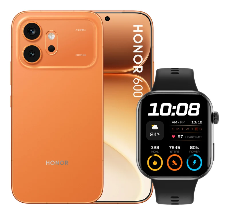 Honor 600 Smartphone 6.57" 8GB RAM 512GB 200MP 6400mAh 5G Android Arancione