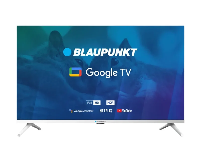 Blaupunkt TV LED 32FBG5010S 32" HD 1080p Google TV Smart DVB-T2/S2/C Wi-Fi Bluetooth Bianco