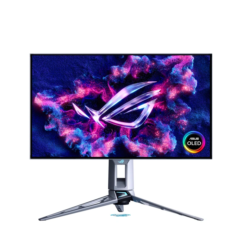 ASUS ROG Swift OLED PG27AQWP-W Monitor Gaming 26,5" WOLED QHD 2560x1440 540Hz 0,02ms G-SYNC FreeSync Premium Pro Argento