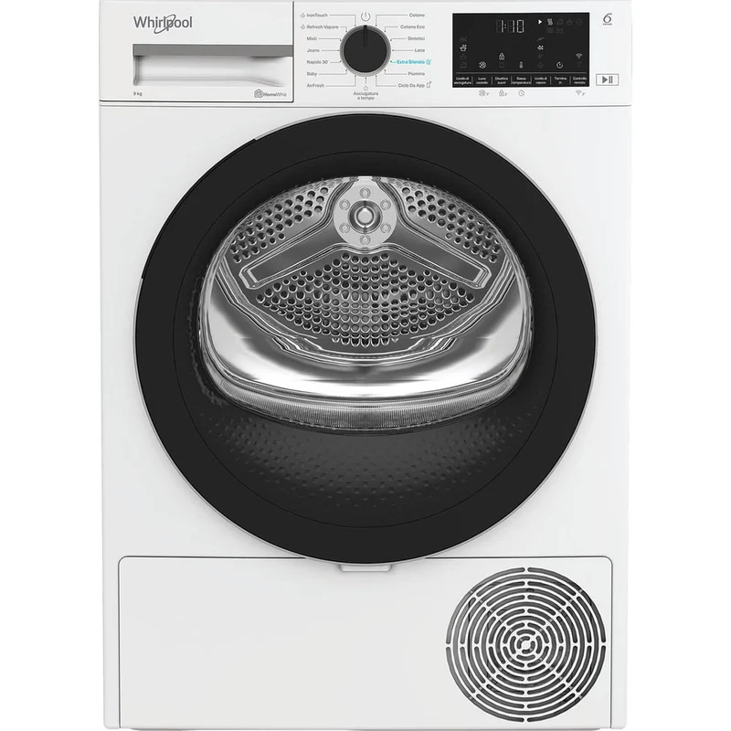 Whirlpool Asciugatrice Libera Installazione 9kg Classe C Bianco Wi-Fi C WD R49M WBS IT