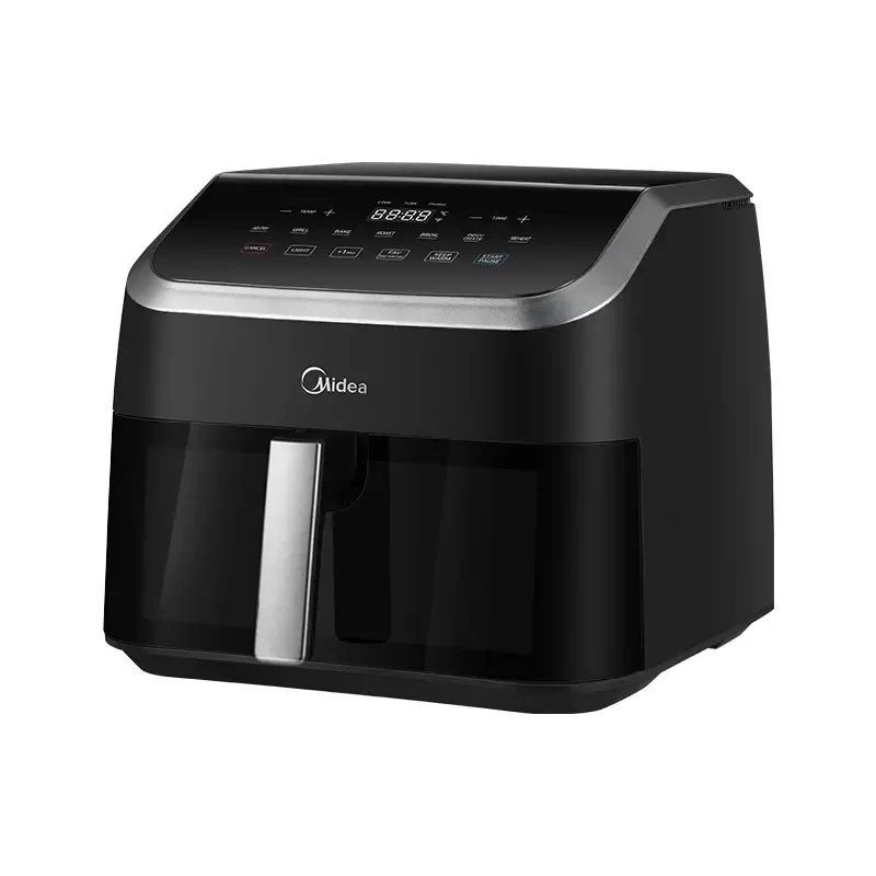 Midea MAD85000ADK Friggitrice ad Aria 8,5L 2200W 9 Programmi HeatXpress Display Digitale Nero
