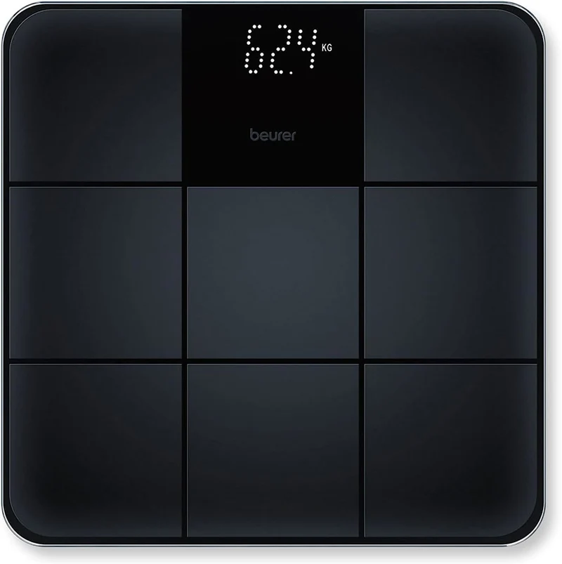 Beurer GS 235 Bilancia Pesapersone Elettronica Vetro Antiscivolo Display LED Nero