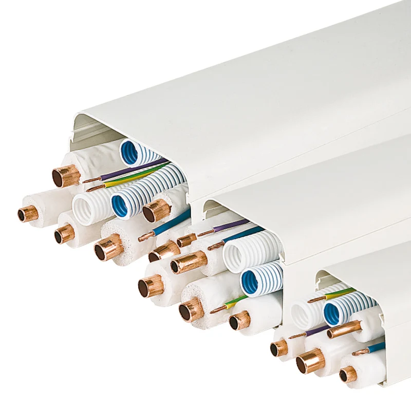 Vecamco Clima Plus Canalina Decorativa per Condizionatore 9805-001-08 PVC Bianco 80x60 mm 2 m