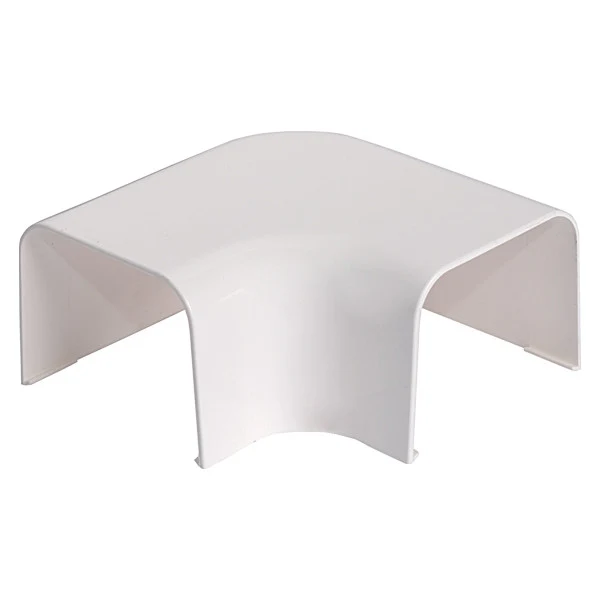 Vecamco Curva Piana per Canalina Condizionatore 9801-115-08 PVC 65x50 mm Bianco