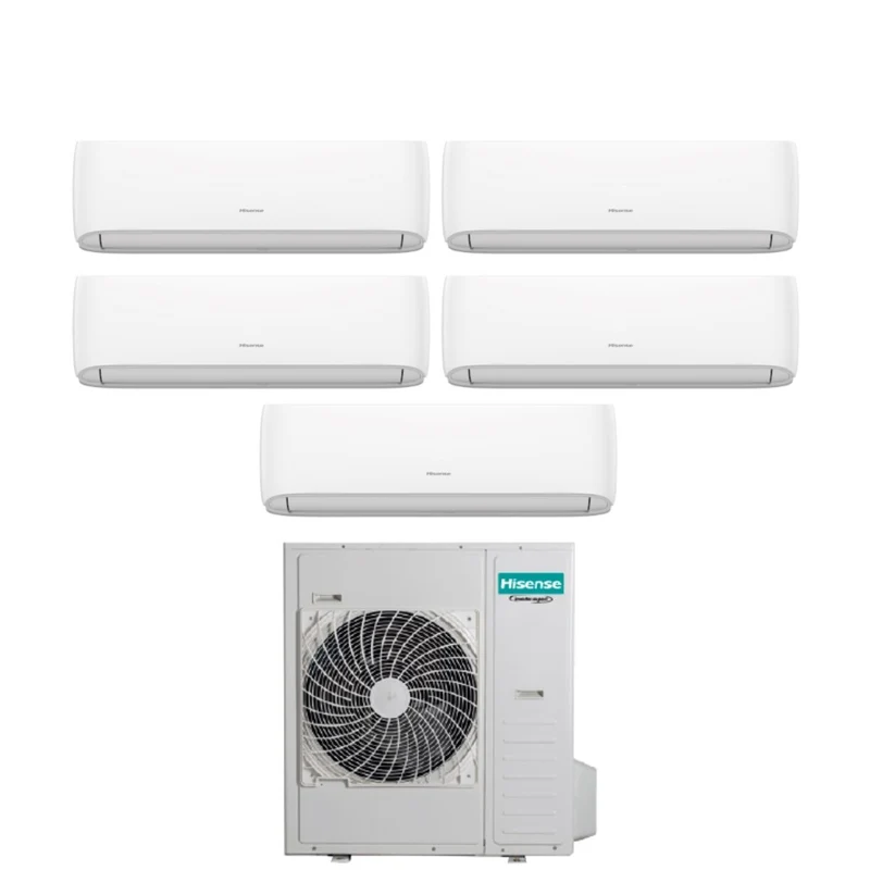 Condizionatore Penta Split Hisense Hi-Comfort 7+7+9+12+18 con 5AMW125U4RTA R-32 Wi-Fi Integrato