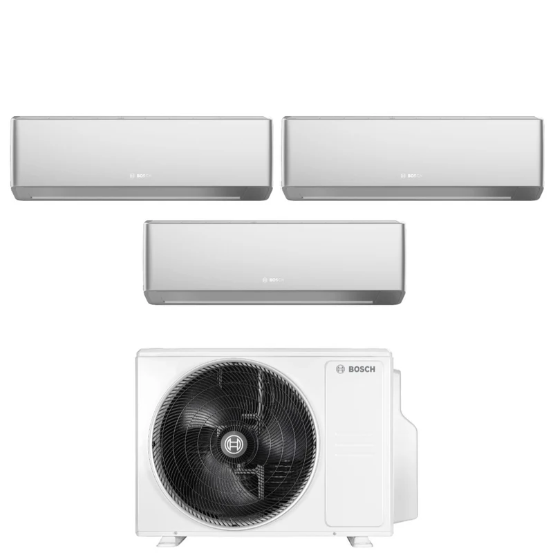 Condizionatore Trial Split Bosch CLIMATE 7000i SILVER 7+7+15 con 5000M 79/3 E R-32 Wi-Fi Integrato