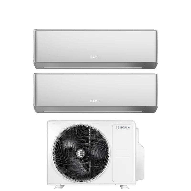 Condizionatore Dual Split Bosch Climate 7000i Silver 9+9 con 5000M 41/2 E R-32 Wi-Fi Integrato