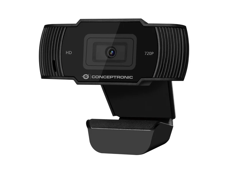 Conceptronic Webcam AMDIS03B HD 720p USB 2.0 con Microfono 30fps Nera
