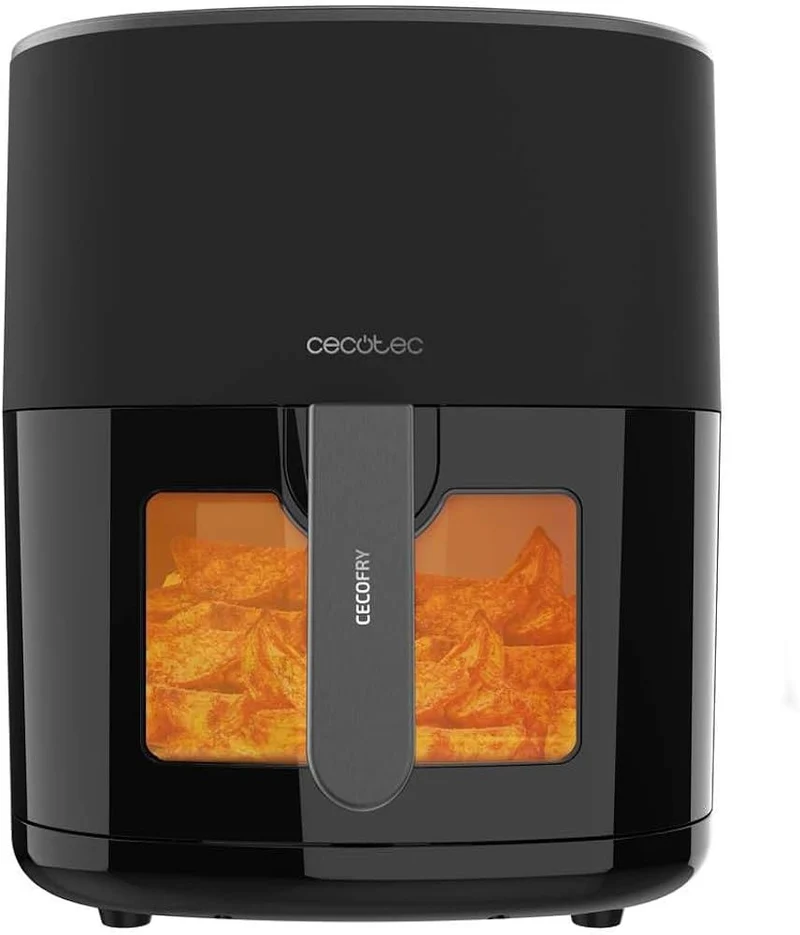 Cecotec Friggitrice ad Aria Cecofry Fantastik Window 6500 1700W 6,5L 12 Programmi Touch Tecnologia PerfectCook 80-200°C Nera