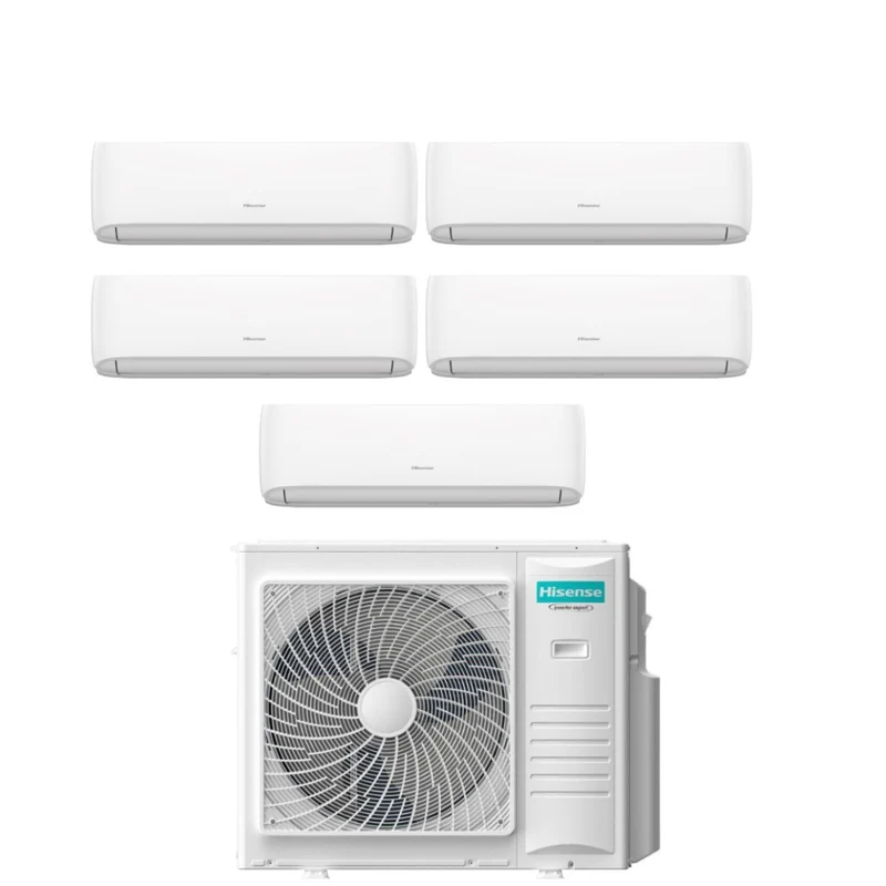 Condizionatore Penta Split Hisense Hi-Comfort 9+9+9+9+9 con 5AMW105U4RQC R-32 Wi-Fi Integrato