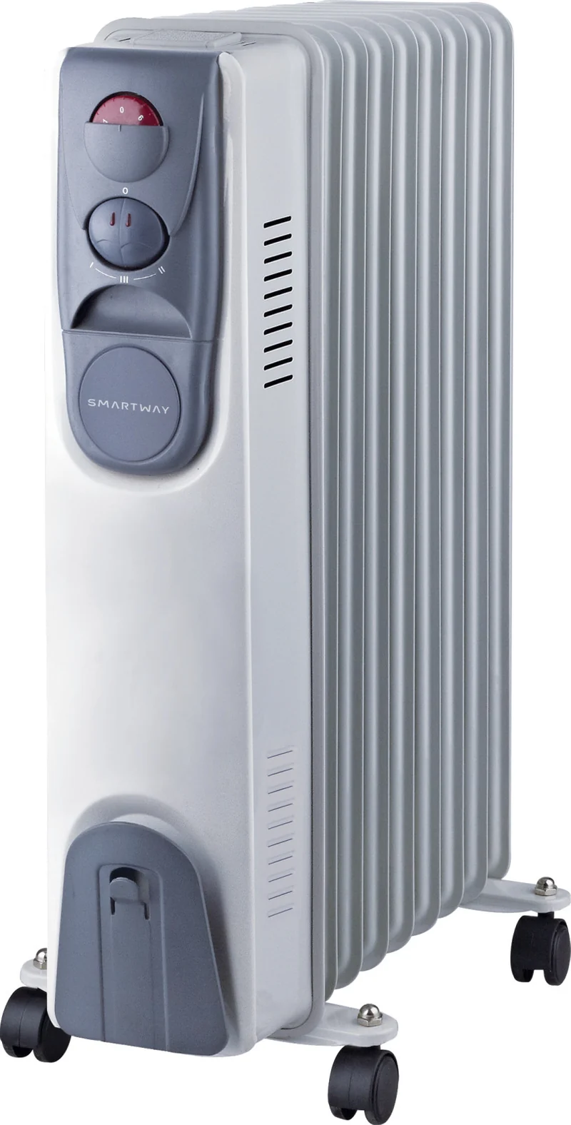 Smartway WFOR229 Radiatore a Olio 2000 W 9 Elementi 3 Livelli di Potenza con Termostato e Ruote
