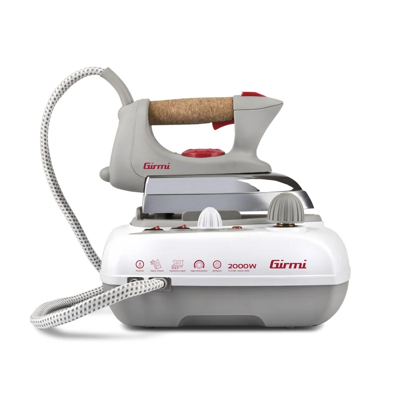 Girmi ST03 Sistema Stirante con Caldaia 2000W, Serbatoio 700cc, Pressione 2,5-3 Bar, Piastra Alluminio
