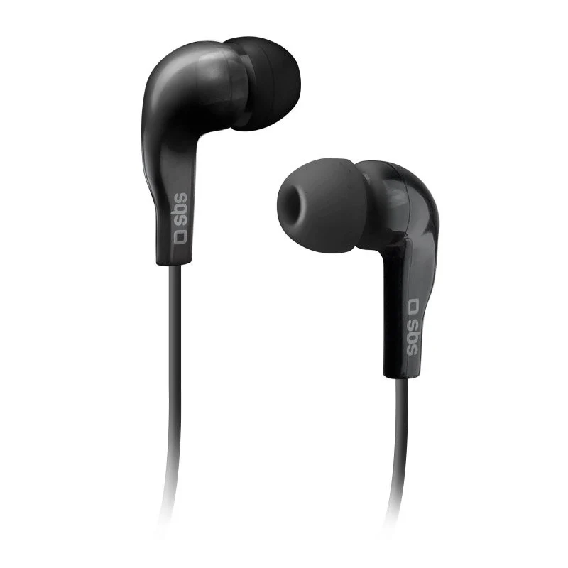 SBS Auricolari In-Ear Studio Mix 10 Cablati con Microfono e Tasto Risposta Nero