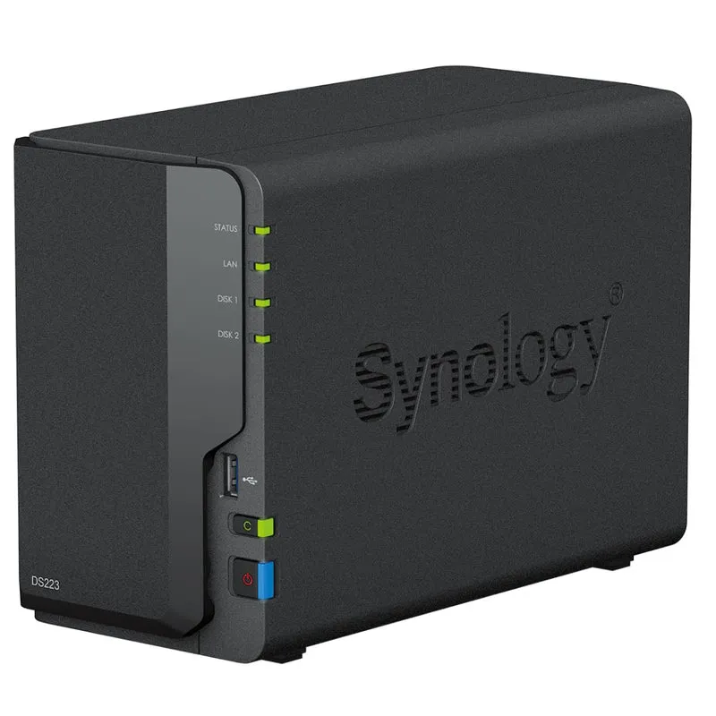 Synology NAS DS223 2 bay 2GB RAM - Dispositivo di archiviazione di rete