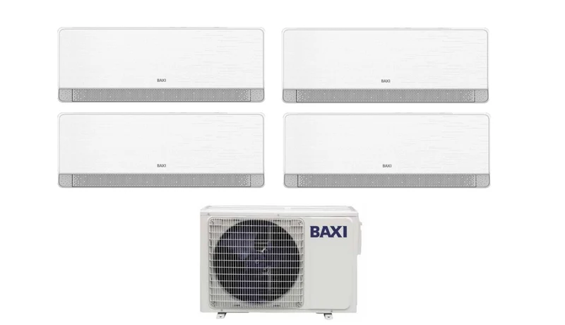 Condizionatore Quadri Split Baxi SIDERA 9+12+12+12 con LSGT100-4M R-32 Wi-Fi Integrato