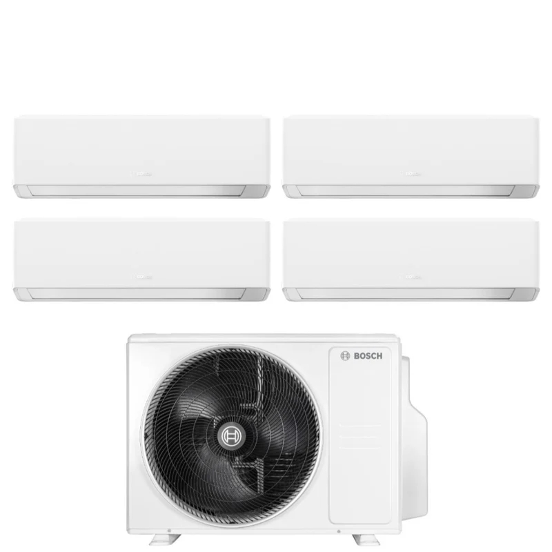 Condizionatore Quadri Split Bosch CLIMATE 7000i WHITE 9+9+12+12 con 5000M 82/4 E R-32 Wi-Fi Integrato