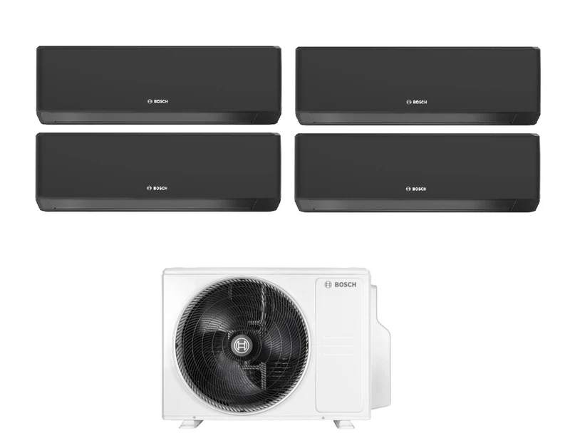 Condizionatore Quadri Split Bosch CLIMATE 7000i WHITE 7+7+9+18 con 5000M 82/4 E R-32 Wi-Fi Integrato
