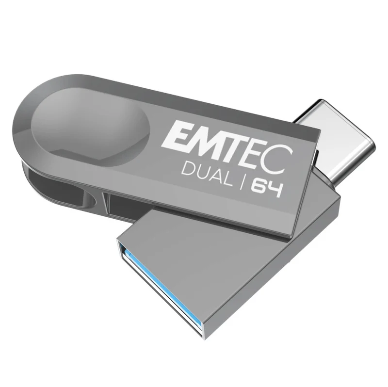 Emtec Chiavetta USB Dual D280 64 GB USB Type-A / Type-C 3.2 Gen 1 Girevole