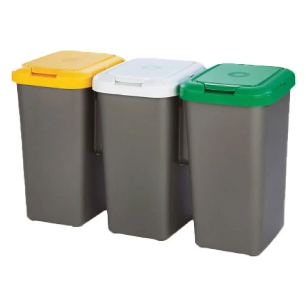 Trio Pattumiere Per Raccolta Differenziata