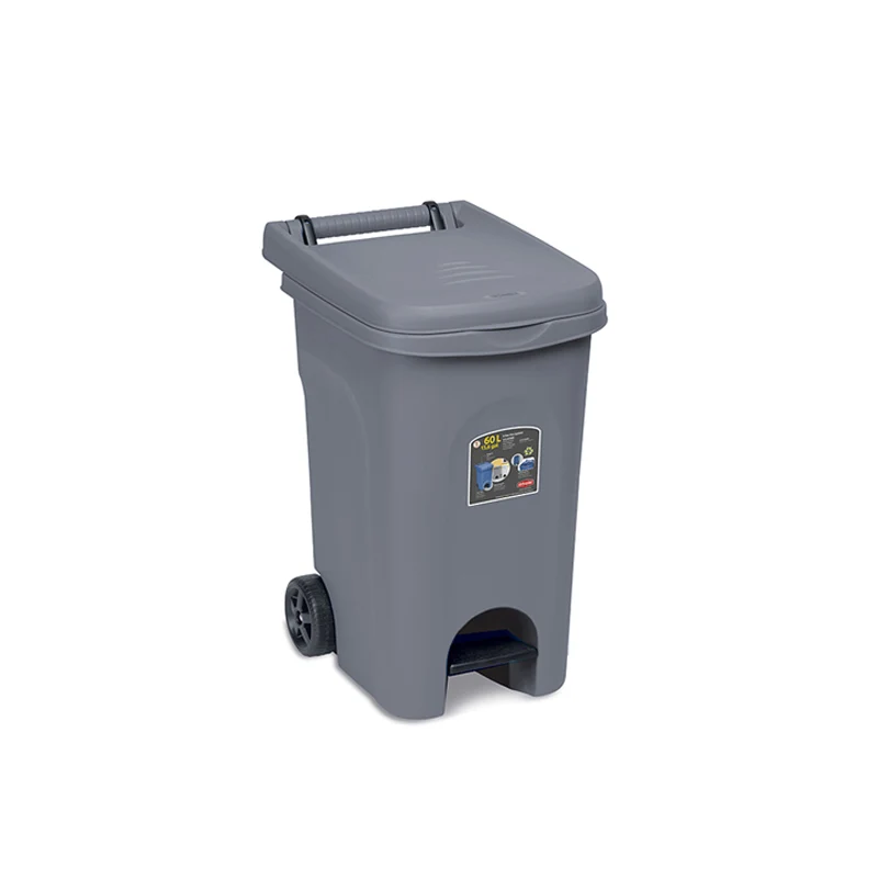 Bidone 60lt Urban Eco System Grigio