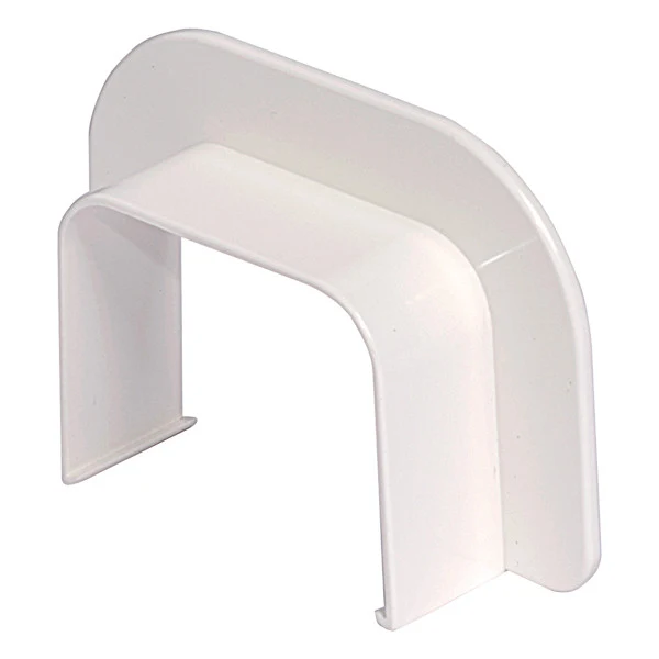 Vecamco Passaggio a Muro per Canalina Condizionatore 9805-111-08 80x60 mm Bianco PVC - Conf. 10 pz