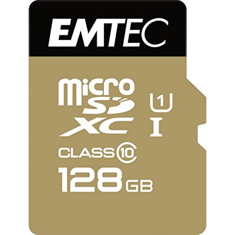EMTEC Scheda di Memoria Micro SDXC 128GB Class 10 U1 85MB/s con Adattatore SD ECMSDM128GXC10GP