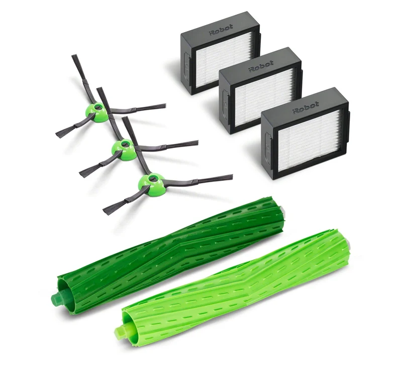iRobot Kit Manutenzione Roomba Serie e/i/j - 3 Filtri High Efficiency, 3 Spazzole Laterali, 2 Estrattori in Gomma Multi-Superficie (MPN 4757966)