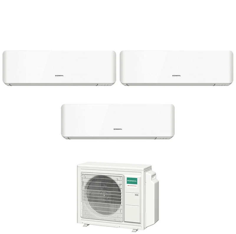 Condizionatore Trial Split General Fujitsu Standard KM 7+14+14 con AOHG24KBTA3 R-32 Wi-Fi Integrato