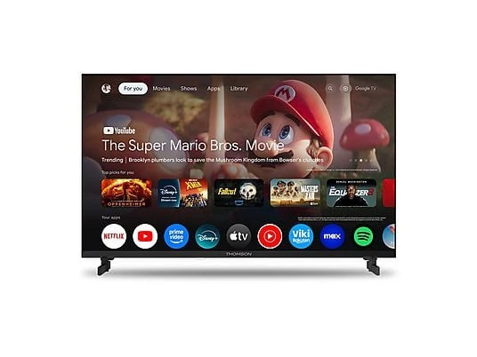 Thomson TV LED 32" 32HG2S15K Google TV HD DVB-T2/S2 Wi-Fi Hotel Mode Nero