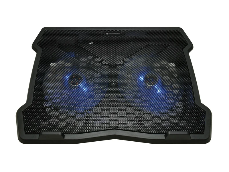 Conceptronic THANA06B Base di raffreddamento per laptop 15.6" 2 ventilatori LED blu