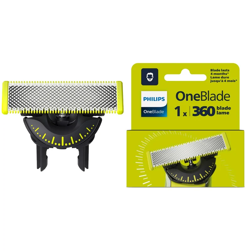 Philips OneBlade 360 Lama di Ricambio QP410/50 - 1 Pezzo, Durata 4 Mesi