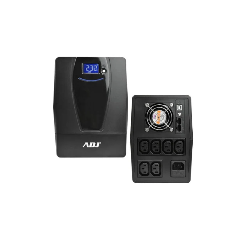 ADJ Gruppo di Continuità UPS Line Interactive 1500VA 900W 6 Uscite IEC C13 USB 650-01502