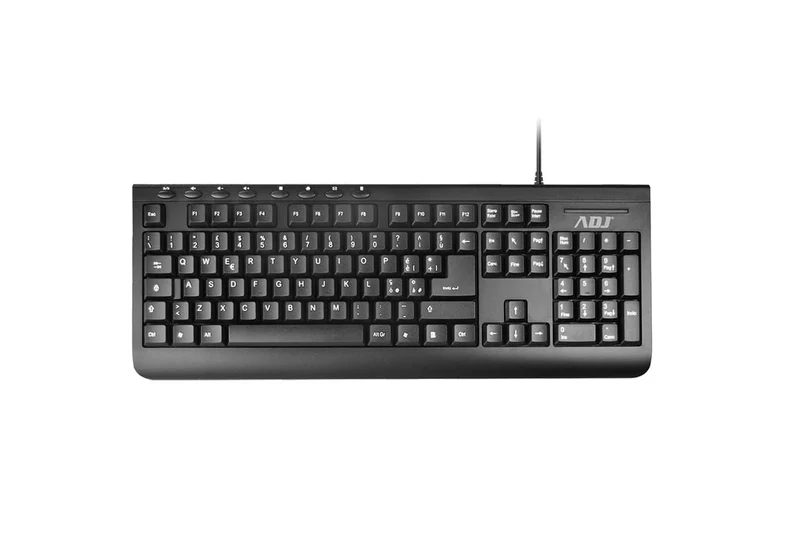 ADJ Tastiera USB Pure TA108 113 Tasti Layout Italiano QWERTY 8 Tasti Multimediali Nero