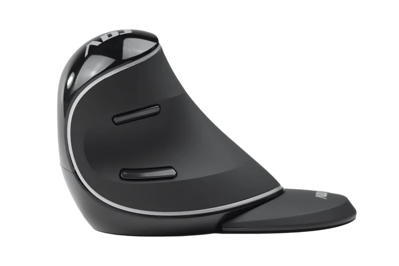 ADJ Mouse Wireless Verticale Ergonomico Shark 800/1200/1600 DPI Silent Click Nero