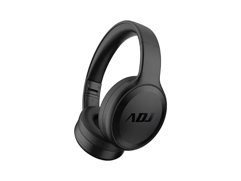 ADJ Cuffia Bluetooth Deep Plus 2.0 con Microfono, Bluetooth 5.1, Jack 3.5mm, Pieghevole, Nero