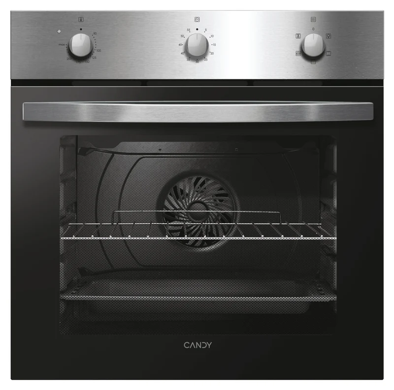 Candy Forno elettrico FIDC X502IT da incasso ventilato 65L nero e acciaio inox