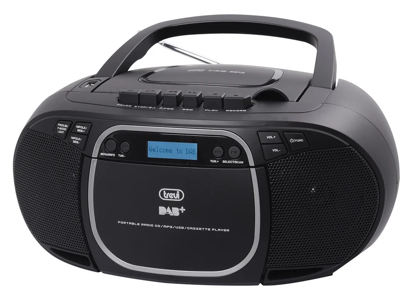 Trevi CMP 576 Radio Portatile Nero DAB/DAB+/FM con Lettore CD MP3 e USB