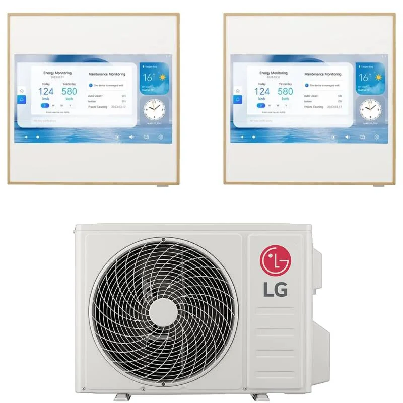 Condizionatore LG Dual Split Inverter ARTCOOL GALLERY LCD 9+12 con MU2R17 R-32 Wi-Fi integrato