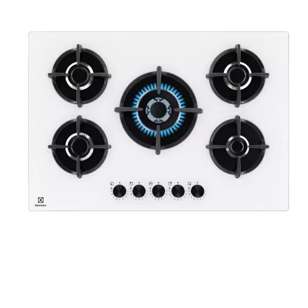Piano Cottura A Gas Electrolux EGG75372W Serie 600 5 Fuochi (L74XP51) Vetro Bianco