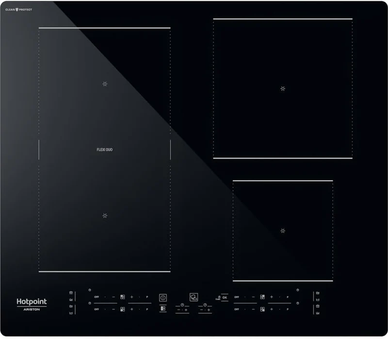 Piano Cottura A Induzione Hotpoint HB 4860C CPNE 4 Fuochi (L59xP51) Vetro Nero