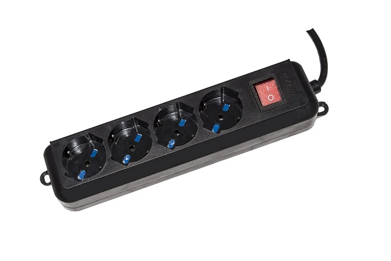 Link LKMP04N Multipresa 4 Prese Nero