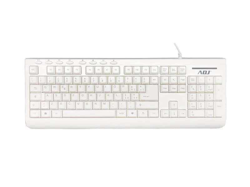 ADJ Tastiera USB Multimediale Pure TA108 113 Tasti Layout Italiano Bianco
