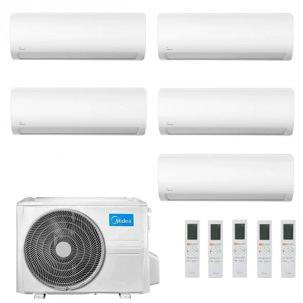 Condizionatore Penta Split Midea Xtreme Pro Green 9+9+9+12+12 Btu con M5OE-42 R-32 Wi-Fi integrato