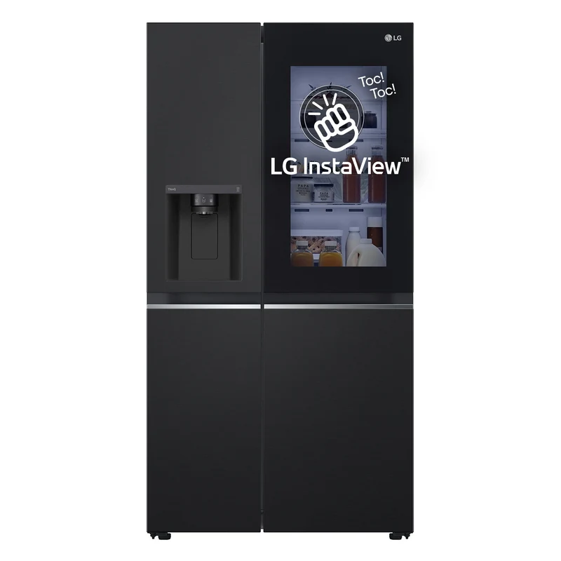 LG GSGV81EPLL Frigorifero Side-by-Side 635L Classe E InstaView No Frost Wi-Fi Nero