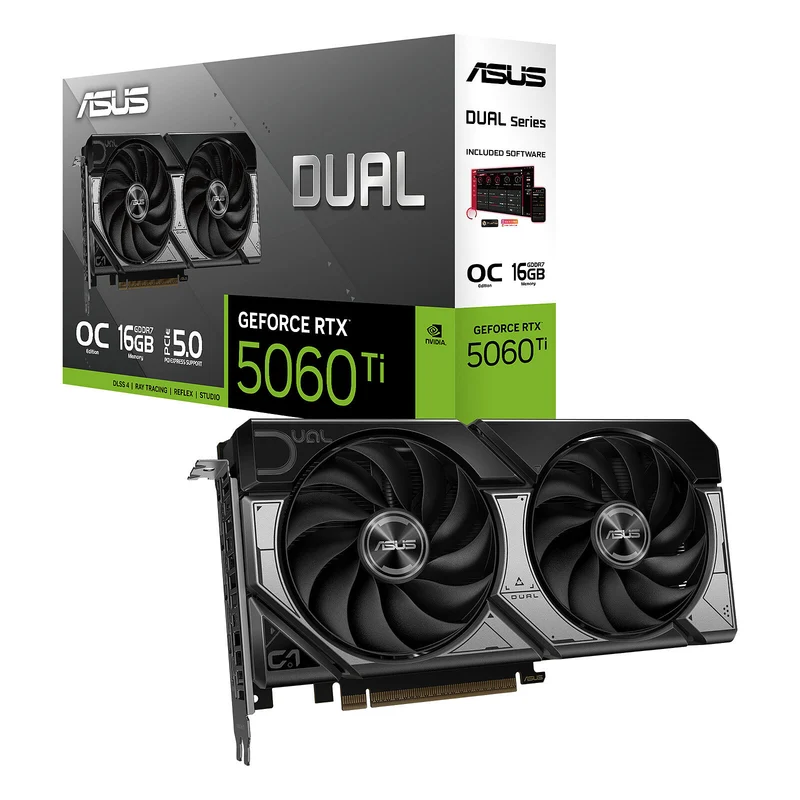 ASUS GeForce RTX 5060 Ti OC Edition Scheda Grafica 16GB GDDR7 Dual-fan