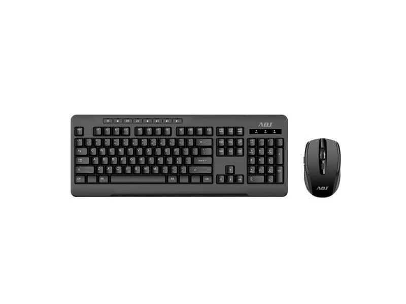 ADJ Kit Tastiera e Mouse Wireless Lexis KW312 113 Tasti Layout Italiano 800/1200/1600 DPI Nero