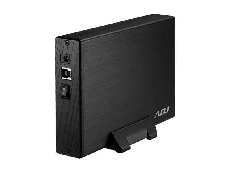 ADJ Box Esterno 3.5" SATA USB 3.0 AH612 Slim Alluminio Nero Max 8TB