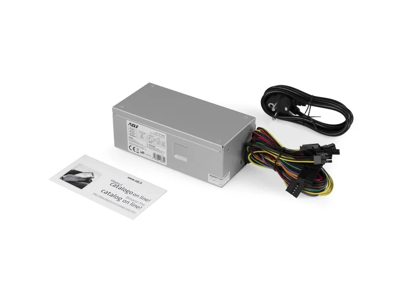 ADJ Alimentatore TFX 300W PFC Attivo 3 SATA 20+4 Pin PCI-E 6+2 Pin Ventola 8 cm
