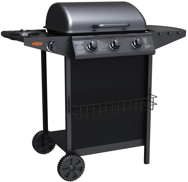 Barbecue a gas tre fuochi con fornellone Cardinale 104x55,4x97,7h cm